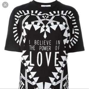 SOLD Givenchy Black Power Of Love Jersey Tee Shirt